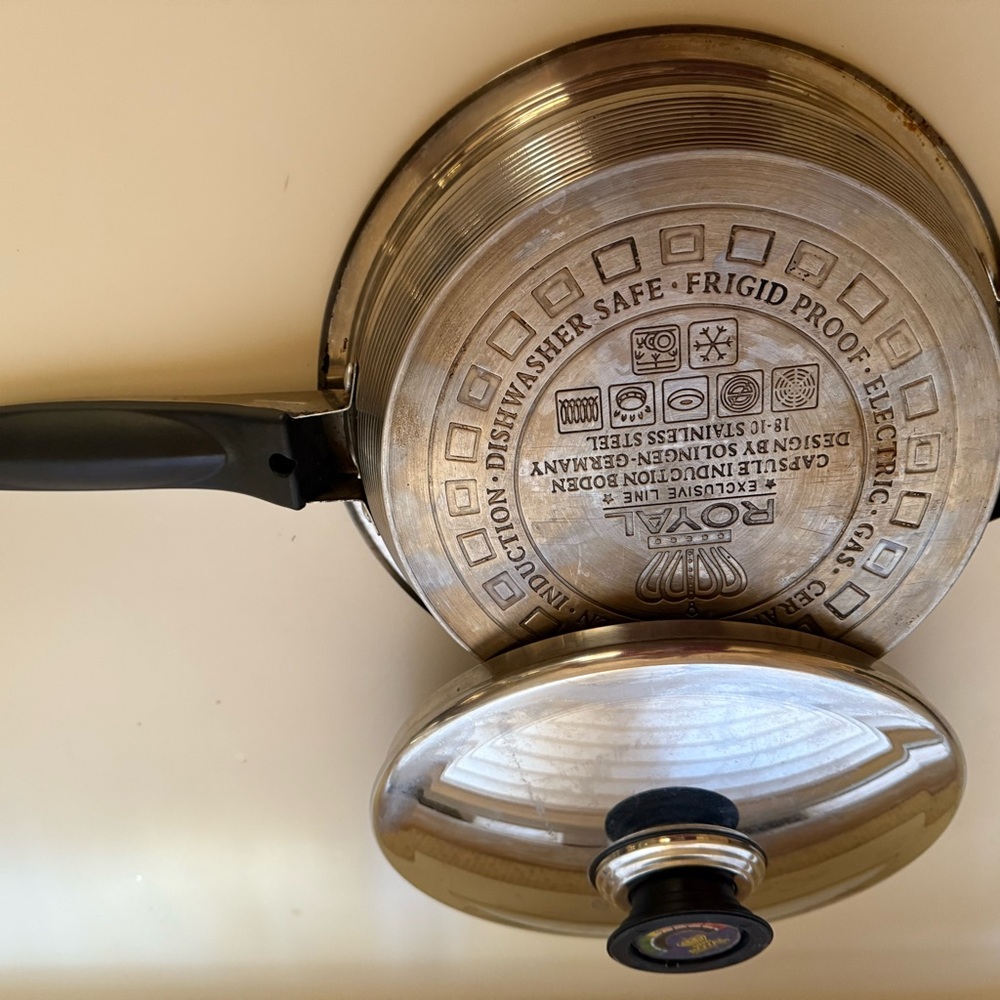 ROYAL EXCLUSIVE LINE COOK WARE BY SOLINGER GERMANY STAINLESS STILL